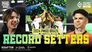 Exceptional Performances 2024 PMGO BRAZIL RECORD SETTERS  PUBG MOBILE ESPORTS [upl. by Enelyt]