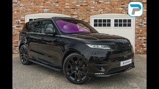 202373 RANGE ROVER SPORT 44 V8 P530 FIRST EDITION IN SANTORINI BLACK METALLIC WITH CLOUD INTERIOR [upl. by Pillihp907]