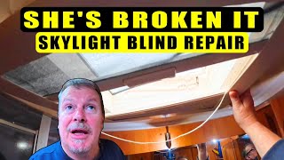 MOTORHOME DIY  Dometic Seitz Skylight Blind Repair [upl. by Molini160]