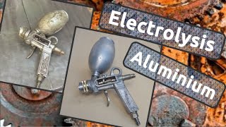 Electrolysis cleaning aluminium [upl. by Enaed910]