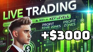 Live Daytrading NQ How I made 3K [upl. by Uria]