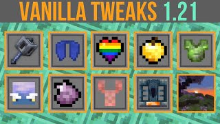 Minecraft 121 Vanilla Tweaks  Pride Hearts 3D Mace amp Custom Haunches [upl. by Victorie]