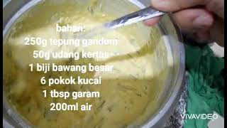 Cucur Udang Rangup Kriuk Kriuk [upl. by Oshinski511]