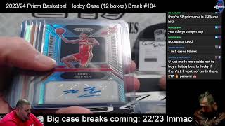 202324 Prizm Basketball Hobby Case 12 boxes Break 104 [upl. by Ahsiet663]