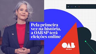 Eleições da OAB SP serão 100 online [upl. by Keelby]