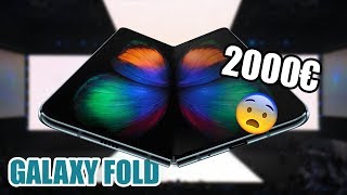 2000€ le SMARTPHONE PLIABLE  Voici le Samsung Galaxy Fold [upl. by Hartill]