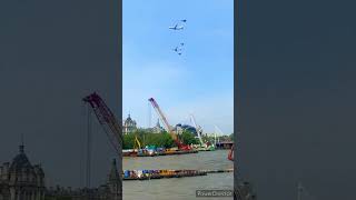 Spectacular Flypast in TROOPING THE COLOUR 2023 ytshorts [upl. by Monarski870]