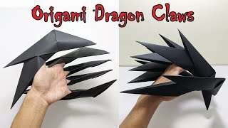 How to make dragon claws out of paper  Origami dragon claws [upl. by Donaugh]