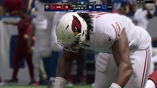 Madden NFL 24 Cardinals VS Colts Online Head 2 Head Multiplayer Gameplay [upl. by Ajssatsan963]