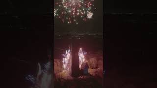 The Hogmanay fireworks display at the Wallace Monument in Stirling to celebrate the 2023 New Year [upl. by Yenmor459]