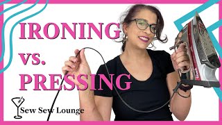 Pressing vs Ironing Fabric for Sewing  Sewing Tips and Tricks [upl. by Laural794]