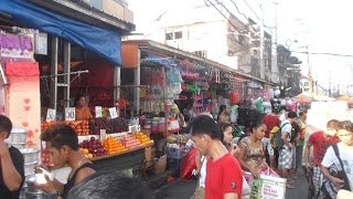 Walking Tour  Blumentritt Public Market Manila [upl. by Aynekat]