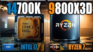 9800X3D vs 14700K Benchmarks  Gaming Benchmarks  Applications Tests [upl. by Peder]