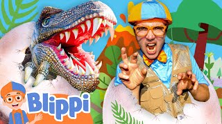 Blippi Becomes a Dino Explorer Educational Videos for Kids [upl. by Einttirb]