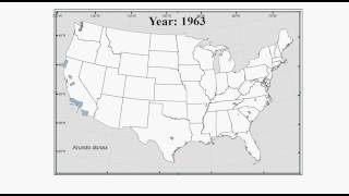 Historical Distribution of Invasive Arundo donax giant cane [upl. by Valma]