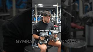 GYMRAT EXPECTATIONS VS REALITY shorts short viral gym fitness [upl. by Dulla71]