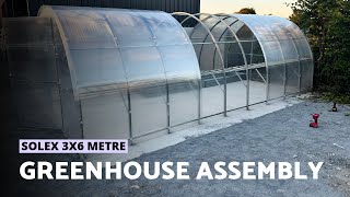 Solex 3x6 m Polycarbonate Greenhouse ASSEMBLY HACKS [upl. by Ahsieker831]