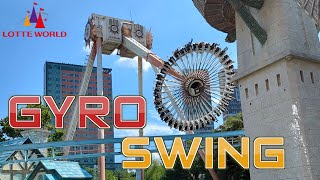 Gyro Swing Off Ride  Lotte World Seoul in 4K 60fps [upl. by Okimik]