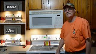 Not enough light over the stove How to get more light above the stove Range Hood Light improvement [upl. by Ashwell605]