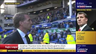 Brendan Rodgers Sacked from Liverpool FC Sky Sports  04102015 [upl. by Azarria873]