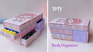 DIY Desk Organizer  Pencil Box  Easy Paper Crafts diy [upl. by Anhpad]