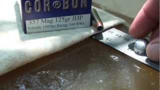 357 Magnum COR BON 125gr Ballistic Gel Test [upl. by Nitram]