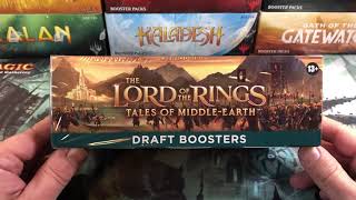 LOTR Draft Booster Box Full Opening Lord Of The Rings Magic The Gathering MTG LTR Middle Earth [upl. by Darda]