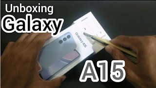 Unboxing Samsung Galaxy A15 harga dan spesifikasi [upl. by Joanne]