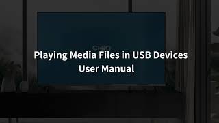 CHiQ TV Playing media files in usb devices user manual [upl. by Lletnom]