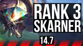 SKARNER vs AKALI TOP  Rank 3 Skarner 6k comeback 10214 Godlike  TR Challenger  147 [upl. by Adnoryt]