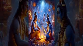 Lord Shiva and Lord Krishna youtube youtubeshorts hindugod viralshorts trending shortstories [upl. by Ecikram564]