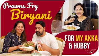 Prawns Biriyani For My Akka and Hubby  Telugu Vlogs  Khayyum Ali  Arshiaa khayyum  Zubeda Ali [upl. by Manella]