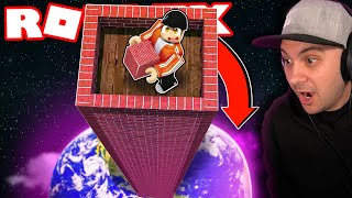 I Built Until I Reached SPACE In Roblox Tower Simulator [upl. by Nylarak]