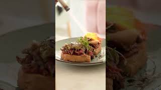 Steak Sandwich  sandwiches food foodpom recipes steaks sauces [upl. by Nrevel]