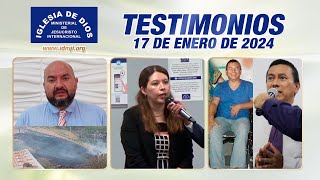 Testimonios 17 de enero de 2024  Iglesia de Dios Ministerial de Jesucristo Internacional [upl. by Sheela701]