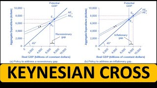 THE CONCEPT OF KEYNESIAN CROSS [upl. by Yadsnil358]