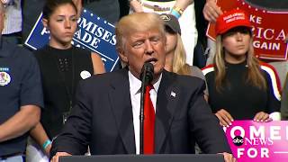 President Trump holds rally in Cedar Rapids Iowa [upl. by Adiehsar]