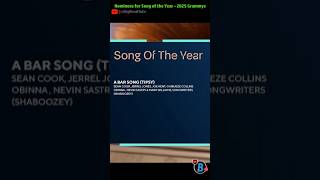 Song Of The Year  2025 Grammy Nominations shorts grammynominations [upl. by Yslek387]