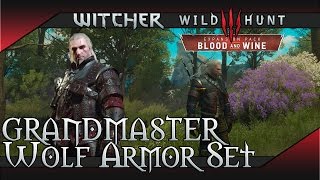 Witcher 3 Blood and Wine  Grandmaster Wolf Wolven Gear Set Location [upl. by Rol920]