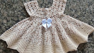 Vestido de Croche para bebê [upl. by Aroda]