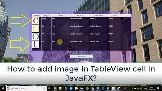 How to set image in TableViews cell in JavaFX [upl. by Un58]