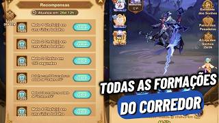 TODAS AS FORMAÇÕES DO CORREDOR DOS PESADELOS  AFK ARENA [upl. by Velda]