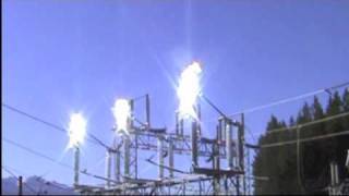 138kv elkford bc switch ARC EXPLOSIONELECTRICITY [upl. by Aharon]