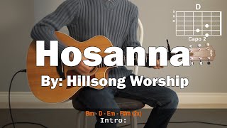 Hillsong Worship  Hosanna Cover With Guitar Chords Lesson [upl. by Mcfarland960]