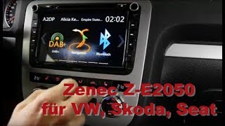 Produktvorstellung Zenec ZE2050 für Volkswagen Skoda Seat [upl. by Notsgnal]