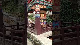 Młynek Modlitewny Prayer wheel Mani wheel mountains nepal [upl. by Nnylak]