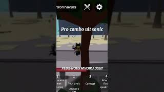 Combo ult sonic10 thestrongestbattlegrounds capcup roblox procombo [upl. by Assin]