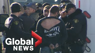 Police arrest multiple protesters at Tyendinaga Mohawk rail blockade [upl. by Ani461]