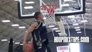 63 Nick Johnson Dunks Behind His Back Off The Bounce In Warmups [upl. by Llednohs]