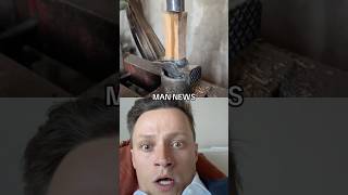 Hydraulic Press Fits Shaft Into Hammer  Man News via usernje8qd3aa0tt hammer sus hydraulic [upl. by Curren607]